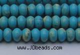 CDE2640 15.5 inches 5*8mm rondelle dyed sea sediment jasper beads