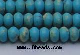 CDE2642 15.5 inches 8*12mm rondelle dyed sea sediment jasper beads