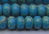 CDE2653 15.5 inches 13*18mm rondelle dyed sea sediment jasper beads