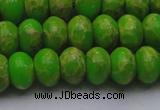 CDE2661 15.5 inches 13*18mm rondelle dyed sea sediment jasper beads