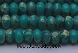 CDE2666 15.5 inches 8*12mm rondelle dyed sea sediment jasper beads