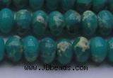 CDE2670 15.5 inches 15*20mm rondelle dyed sea sediment jasper beads