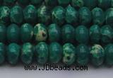 CDE2674 15.5 inches 8*12mm rondelle dyed sea sediment jasper beads