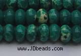 CDE2677 15.5 inches 13*18mm rondelle dyed sea sediment jasper beads