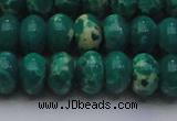 CDE2678 15.5 inches 15*20mm rondelle dyed sea sediment jasper beads