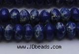 CDE2683 15.5 inches 10*14mm rondelle dyed sea sediment jasper beads