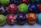 CDE2693 15.5 inches 14mm round mixed color sea sediment jasper beads