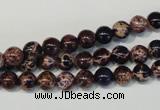 CDE361 15.5 inches 6mm round dyed sea sediment jasper beads