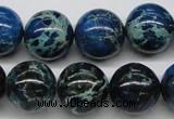 CDE47 15.5 inches 16mm round dyed sea sediment jasper beads wholesale