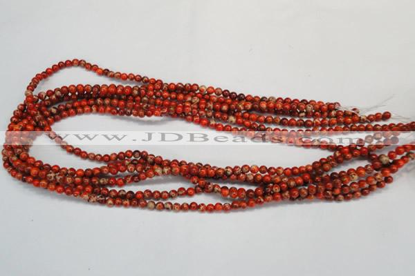 CDE490 15.5 inches 4mm round dyed sea sediment jasper beads