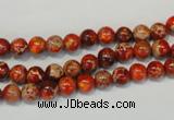 CDE491 15.5 inches 6mm round dyed sea sediment jasper beads