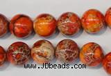 CDE494 15.5 inches 12mm round dyed sea sediment jasper beads