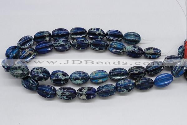 CDE61 15.5 inches 16*23mm star fruit shaped dyed sea sediment jasper beads