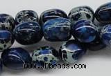 CDE63 15.5 inches 12*15mm nuggets dyed sea sediment jasper beads