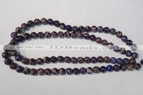 CDE696 15.5 inches 10mm round dyed sea sediment jasper beads