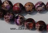 CDE697 15.5 inches 12mm round dyed sea sediment jasper beads