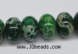 CDE73 15.5 inches 12*18mm rondelle dyed sea sediment jasper beads