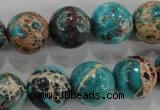 CDE806 15.5 inches 14mm round dyed sea sediment jasper beads wholesale