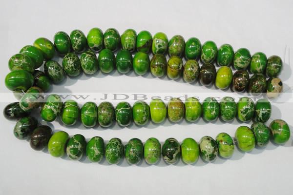 CDE928 15.5 inches 12*18mm rondelle dyed sea sediment jasper beads