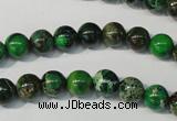 CDE956 15.5 inches 8mm round dyed sea sediment jasper beads