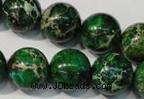 CDE958 15.5 inches 18mm round dyed sea sediment jasper beads