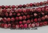 CDI01 16 inches 4mm round dyed imperial jasper beads wholesale