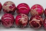 CDI05 16 inches 18mm round dyed imperial jasper beads wholesale