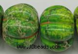 CDI150 15.5 inches 25*34mm pumpkin dyed imperial jasper beads