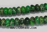 CDI161 15.5 inches 6*10mm rondelle dyed imperial jasper beads