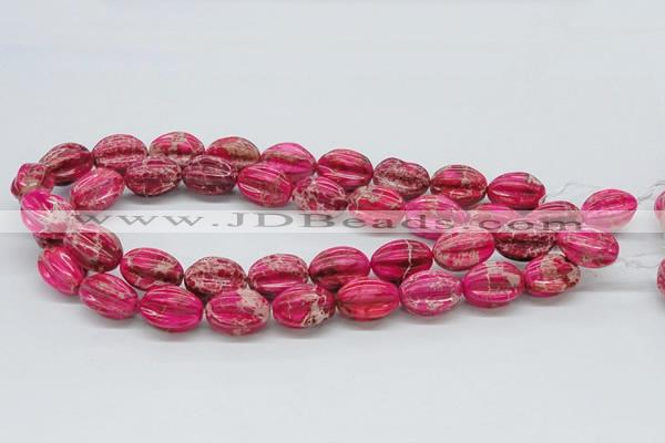 CDI22 16 inches 15*20mm star fruit shaped dyed imperial jasper beads