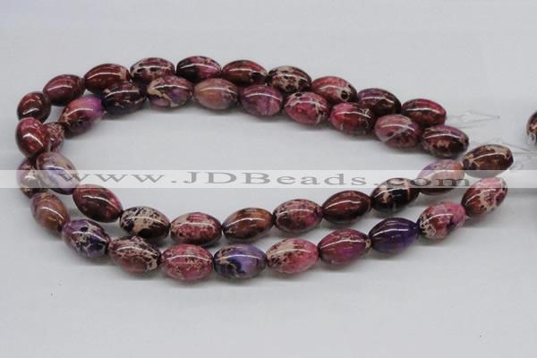 CDI32 16 inches 13*18mm rice dyed imperial jasper beads wholesale