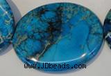 CDI321 15.5 inches 40*50mm oval dyed imperial jasper beads