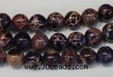 CDI362 15.5 inches 8mm round dyed imperial jasper beads