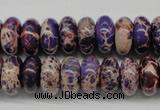 CDI373 15.5 inches 7*14mm rondelle dyed imperial jasper beads