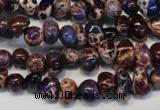 CDI390 15.5 inches 6*9mm nugget dyed imperial jasper beads