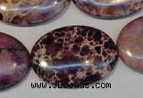 CDI422 15.5 inches 25*35mm oval dyed imperial jasper beads