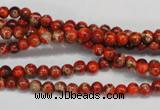 CDI490 15.5 inches 4mm round dyed imperial jasper beads