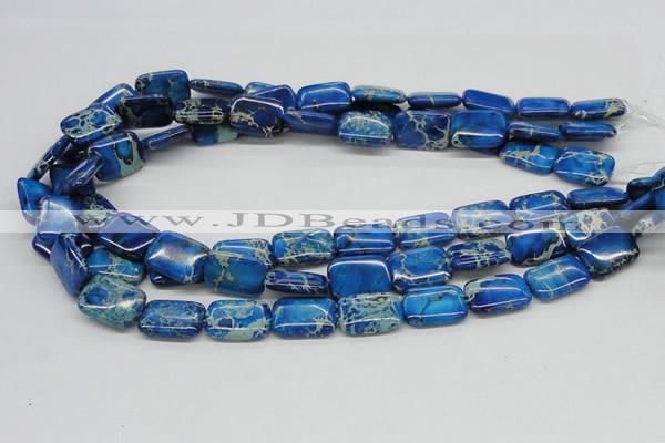 CDI55 16 inches 13*18mm rectangle dyed imperial jasper beads wholesale