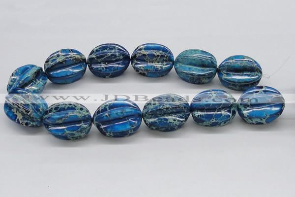 CDI62 16 inches 25*33mm star fruit shaped dyed imperial jasper beads