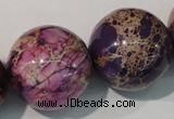 CDI699 15.5 inches 24mm round dyed imperial jasper beads