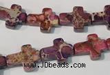 CDI722 15.5 inches 12*16mm cross dyed imperial jasper beads