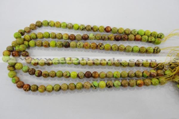 CDI862 15.5 inches 8mm round dyed imperial jasper beads wholesale