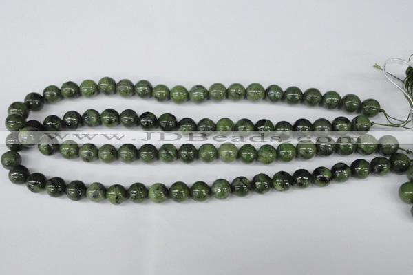 CDJ100 15.5 inches 10mm round Canadian jade beads wholesale