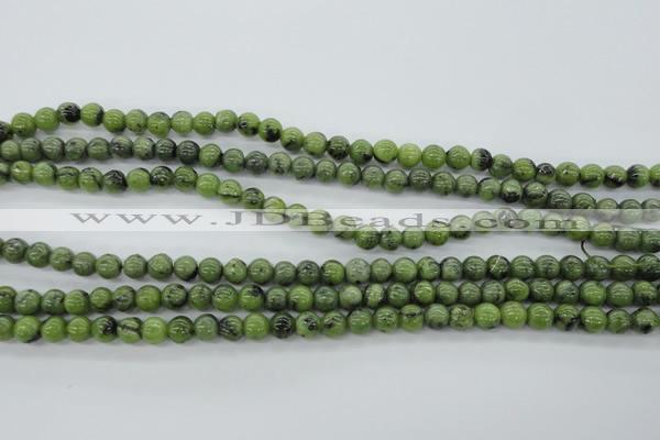 CDJ139 15.5 inches 6mm round Canadian jade beads wholesale