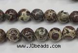 CDM04 15.5 inches 10mm round African dalmatian jasper beads