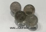 CDN1002 20mm round smoky quartz decorations wholesale