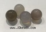 CDN1003 20mm round grey agate decorations wholesale