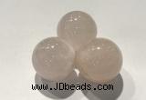 CDN1031 30mm round rose quartz decorations wholesale