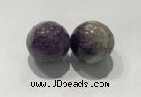 CDN1035 30mm round amethyst decorations wholesale