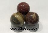 CDN1109 30mm round brecciated jasper decorations wholesale